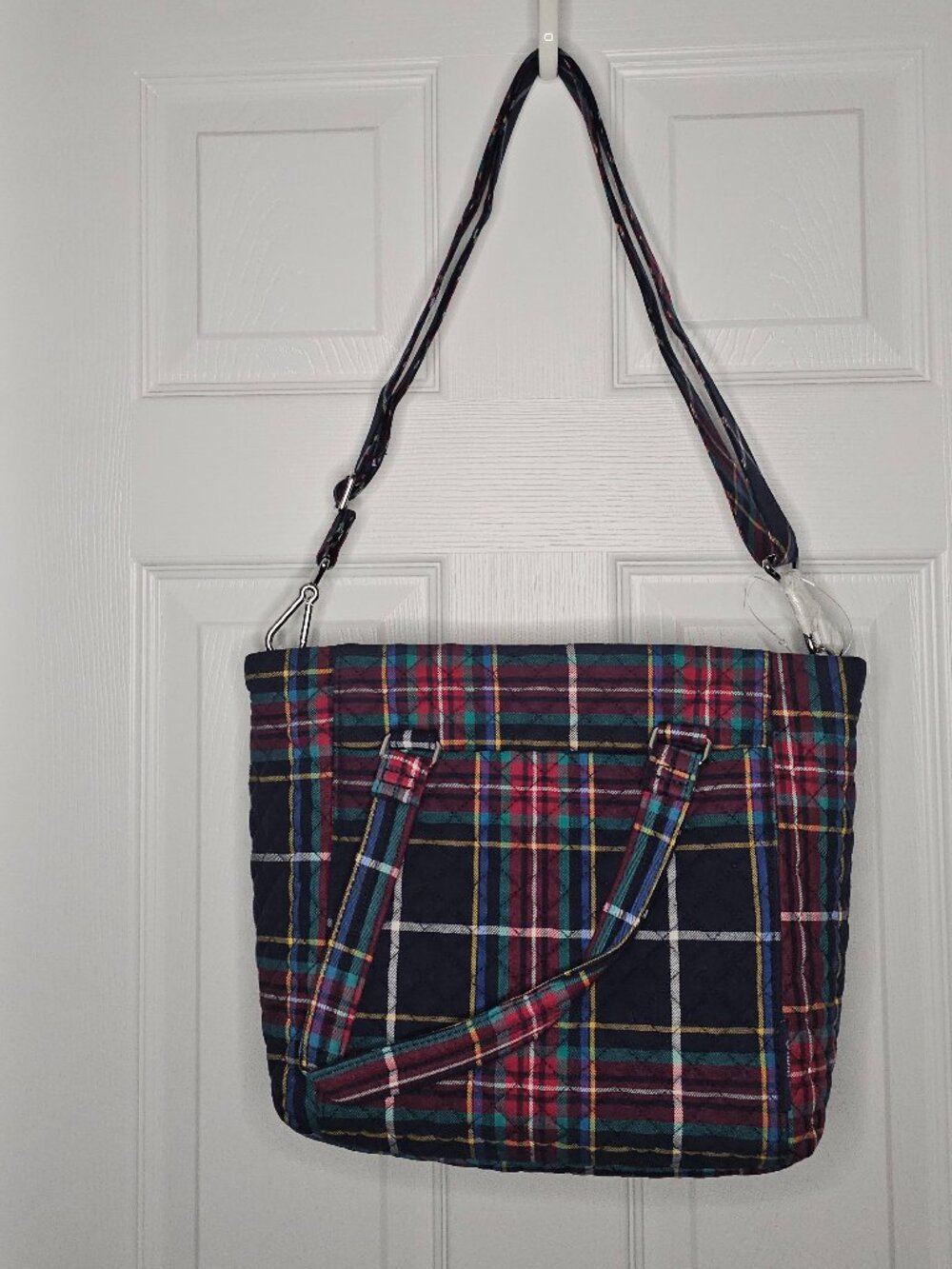 NWT Vera Bradley Multi-Strap Shoulder Bag Tartan Plaid Crossbody Bag Purse Tote